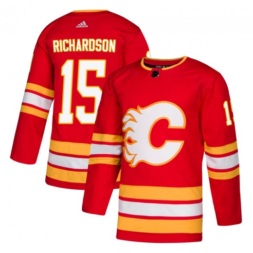 Youth Adidas Calgary Flames Brad Richardson Red Alternate Jersey - Authentic