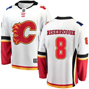 Youth Fanatics Branded Calgary Flames Doug Risebrough White Away Jersey - Breakaway