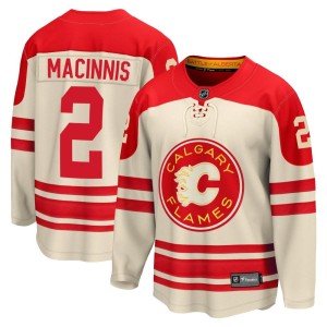 Youth Fanatics Branded Calgary Flames Al MacInnis Cream Breakaway 2023 Heritage Classic Jersey - Premier