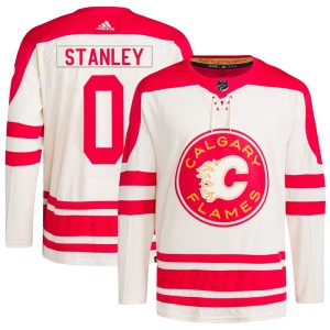 Youth Adidas Calgary Flames Hoyt Stanley Cream 2023 Heritage Classic Primegreen Jersey - Authentic