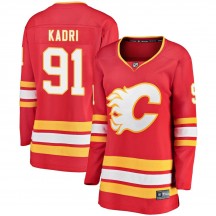 Women's Fanatics Branded Calgary Flames Nazem Kadri Red Alternate Jersey - Breakaway