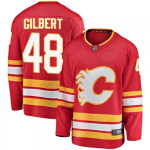 Youth Fanatics Branded Calgary Flames Dennis Gilbert Red Alternate Jersey - Breakaway