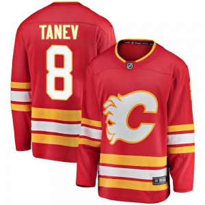 Youth Fanatics Branded Calgary Flames Chris Tanev Red Alternate Jersey - Breakaway
