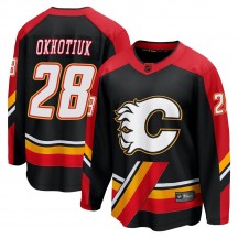 Youth Fanatics Branded Calgary Flames Nikita Okhotiuk Black Special Edition 2.0 Jersey - Breakaway