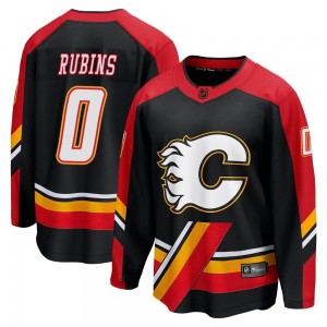 Youth Fanatics Branded Calgary Flames Kristians Rubins Black Special Edition 2.0 Jersey - Breakaway